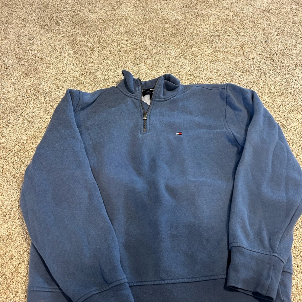 Tommy Hilfiger Men's Navy Zip-Up Sweater